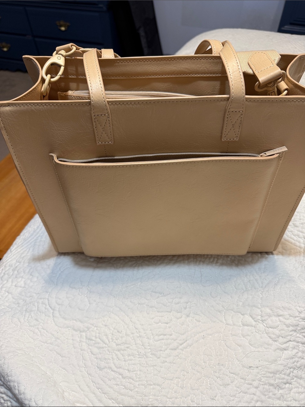 Classic BEIS Beige The Work Tote Bag
